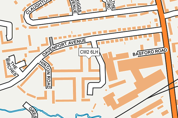 CW2 6LH map - OS OpenMap – Local (Ordnance Survey)