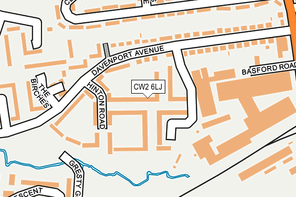CW2 6LJ map - OS OpenMap – Local (Ordnance Survey)