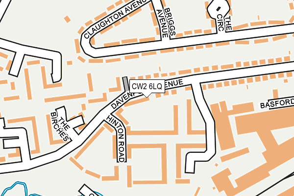 CW2 6LQ map - OS OpenMap – Local (Ordnance Survey)