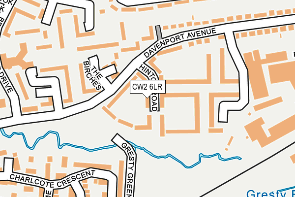 CW2 6LR map - OS OpenMap – Local (Ordnance Survey)