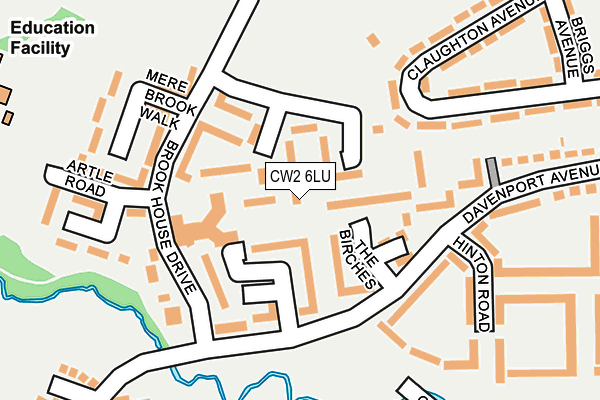 CW2 6LU map - OS OpenMap – Local (Ordnance Survey)