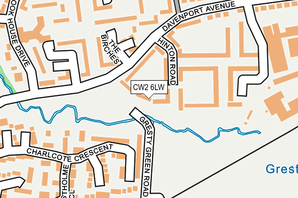 CW2 6LW map - OS OpenMap – Local (Ordnance Survey)