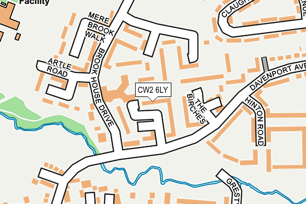 CW2 6LY map - OS OpenMap – Local (Ordnance Survey)