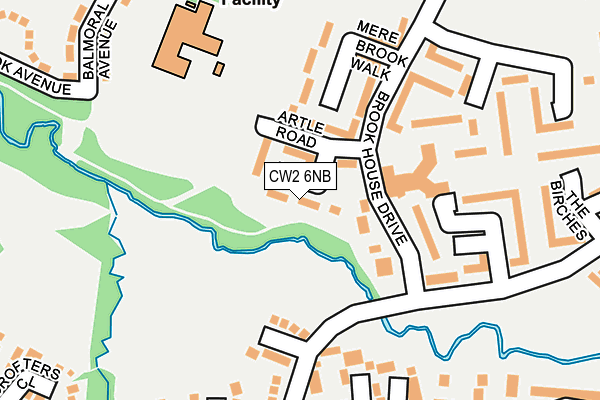 CW2 6NB map - OS OpenMap – Local (Ordnance Survey)
