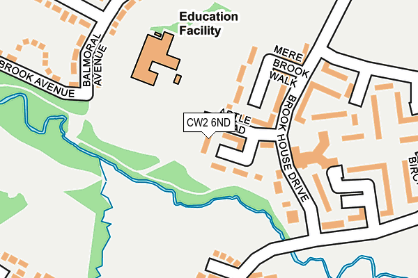 CW2 6ND map - OS OpenMap – Local (Ordnance Survey)