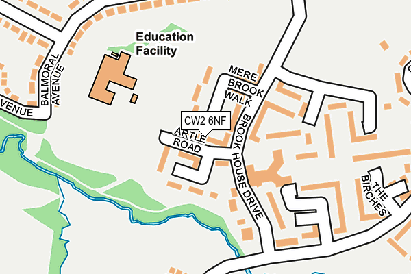 CW2 6NF map - OS OpenMap – Local (Ordnance Survey)