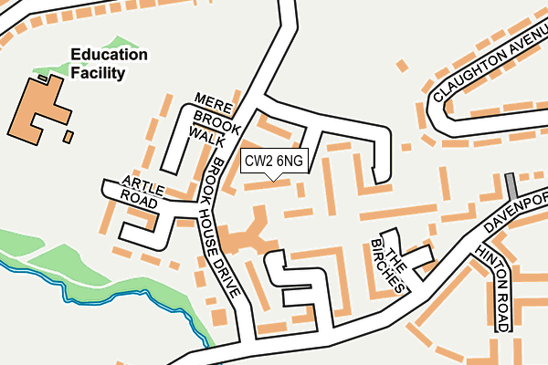 CW2 6NG map - OS OpenMap – Local (Ordnance Survey)