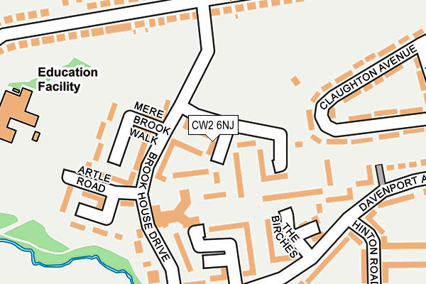 CW2 6NJ map - OS OpenMap – Local (Ordnance Survey)