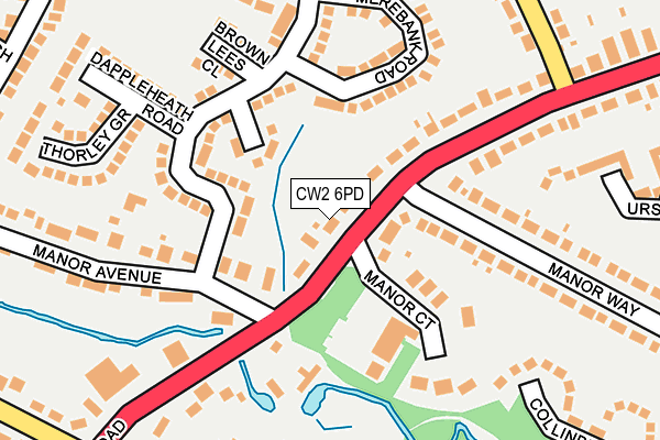 CW2 6PD map - OS OpenMap – Local (Ordnance Survey)
