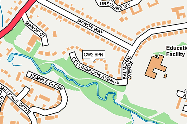 CW2 6PN map - OS OpenMap – Local (Ordnance Survey)