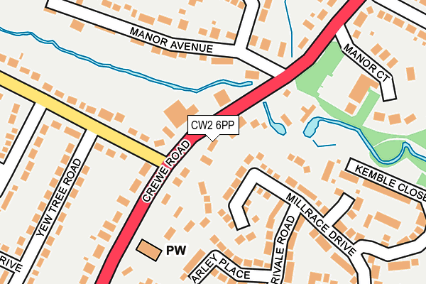 CW2 6PP map - OS OpenMap – Local (Ordnance Survey)