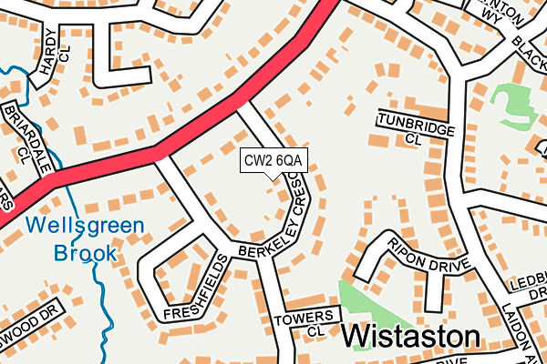CW2 6QA map - OS OpenMap – Local (Ordnance Survey)