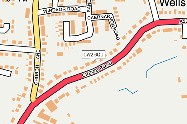 CW2 6QU map - OS OpenMap – Local (Ordnance Survey)