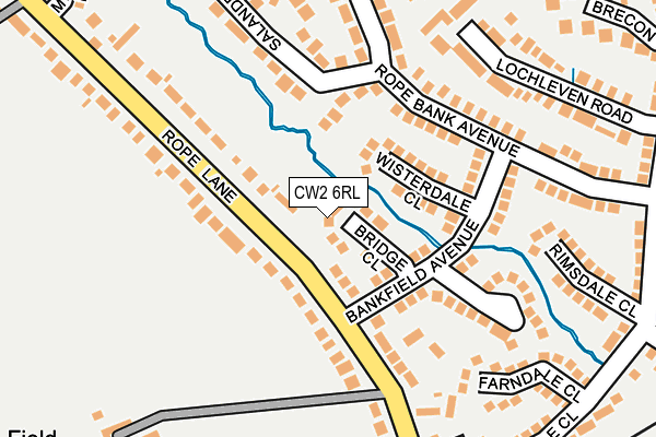 CW2 6RL map - OS OpenMap – Local (Ordnance Survey)