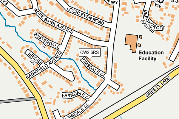 CW2 6RS map - OS OpenMap – Local (Ordnance Survey)