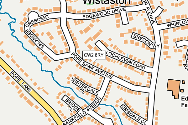 CW2 6RY map - OS OpenMap – Local (Ordnance Survey)