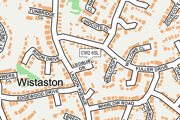 CW2 6SL map - OS OpenMap – Local (Ordnance Survey)