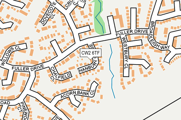 CW2 6TF map - OS OpenMap – Local (Ordnance Survey)