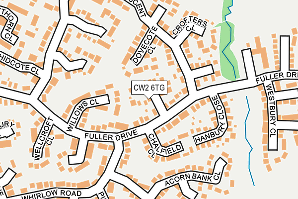 CW2 6TG map - OS OpenMap – Local (Ordnance Survey)