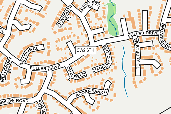 CW2 6TH map - OS OpenMap – Local (Ordnance Survey)