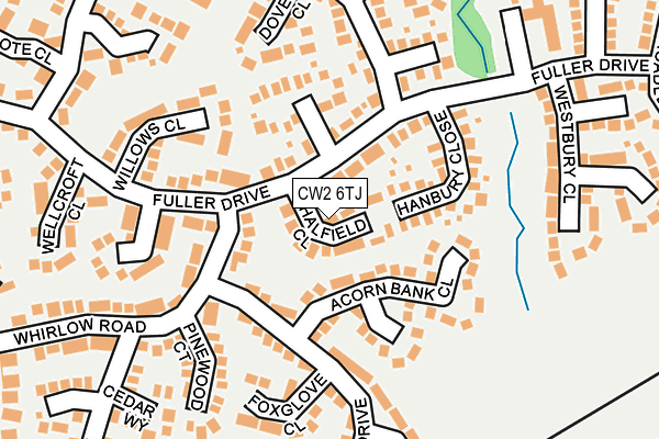 CW2 6TJ map - OS OpenMap – Local (Ordnance Survey)