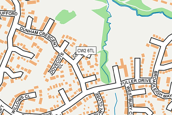 CW2 6TL map - OS OpenMap – Local (Ordnance Survey)