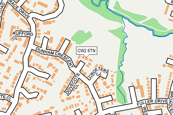 CW2 6TN map - OS OpenMap – Local (Ordnance Survey)