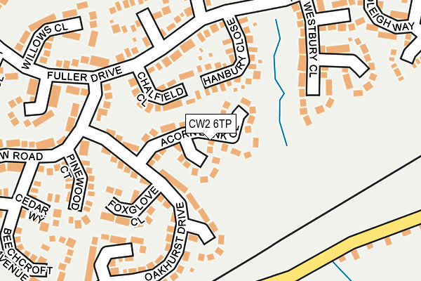 CW2 6TP map - OS OpenMap – Local (Ordnance Survey)