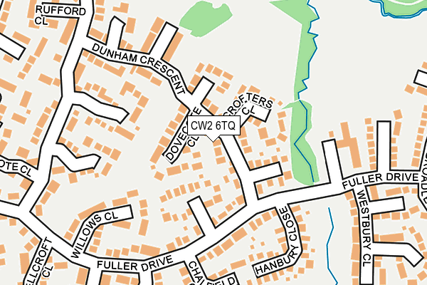 CW2 6TQ map - OS OpenMap – Local (Ordnance Survey)