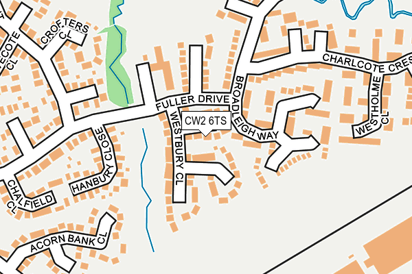 CW2 6TS map - OS OpenMap – Local (Ordnance Survey)