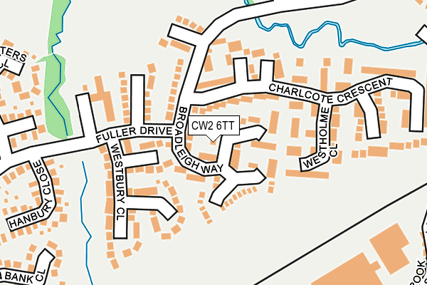 CW2 6TT map - OS OpenMap – Local (Ordnance Survey)