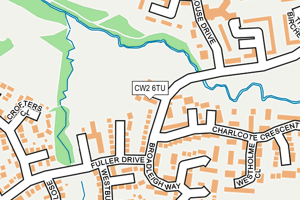 CW2 6TU map - OS OpenMap – Local (Ordnance Survey)