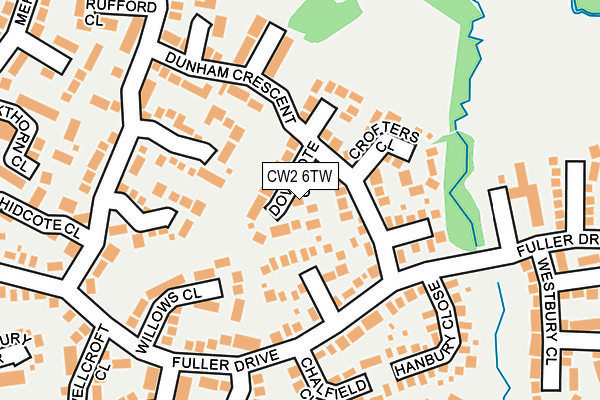 CW2 6TW map - OS OpenMap – Local (Ordnance Survey)