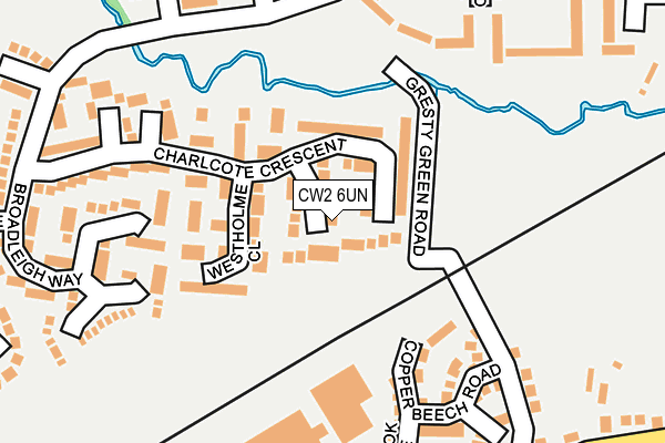 CW2 6UN map - OS OpenMap – Local (Ordnance Survey)