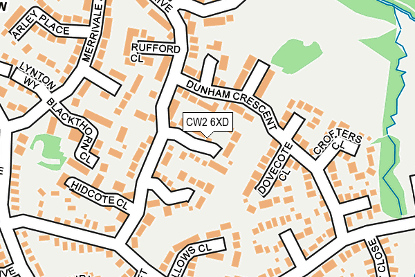 CW2 6XD map - OS OpenMap – Local (Ordnance Survey)