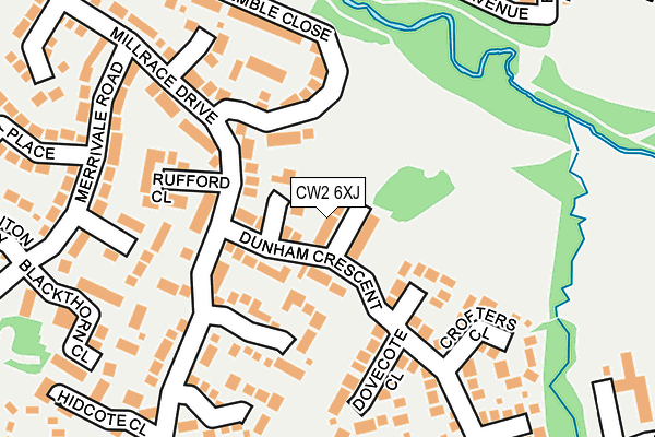 CW2 6XJ map - OS OpenMap – Local (Ordnance Survey)