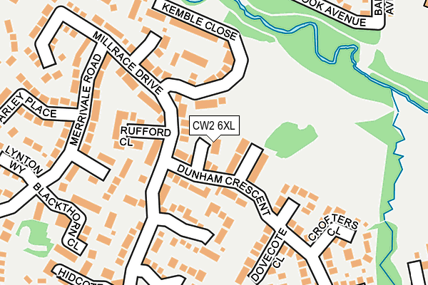 CW2 6XL map - OS OpenMap – Local (Ordnance Survey)