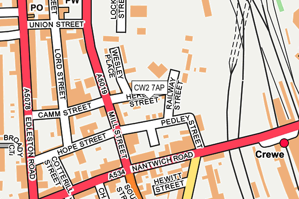 CW2 7AP map - OS OpenMap – Local (Ordnance Survey)