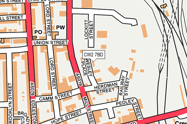 CW2 7BD map - OS OpenMap – Local (Ordnance Survey)