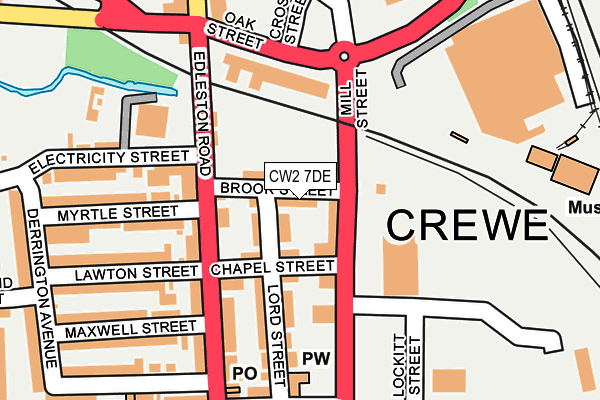 CW2 7DE map - OS OpenMap – Local (Ordnance Survey)