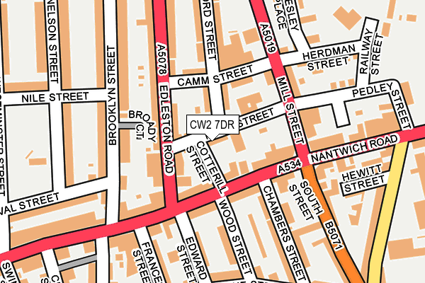 CW2 7DR map - OS OpenMap – Local (Ordnance Survey)