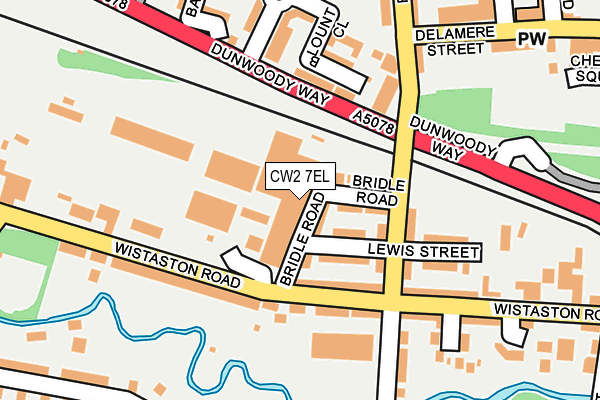 CW2 7EL map - OS OpenMap – Local (Ordnance Survey)