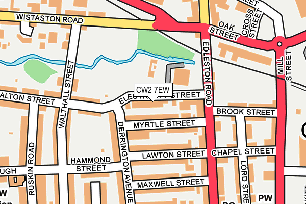 CW2 7EW map - OS OpenMap – Local (Ordnance Survey)