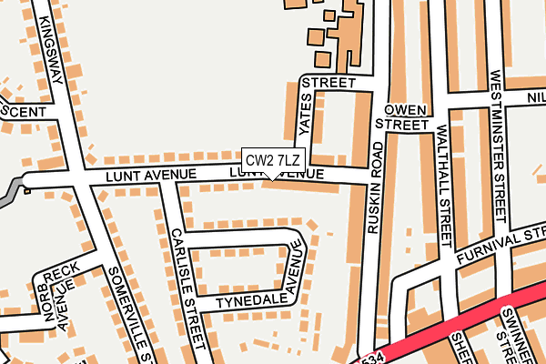 CW2 7LZ map - OS OpenMap – Local (Ordnance Survey)