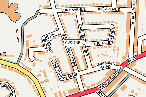 CW2 7NR map - OS OpenMap – Local (Ordnance Survey)