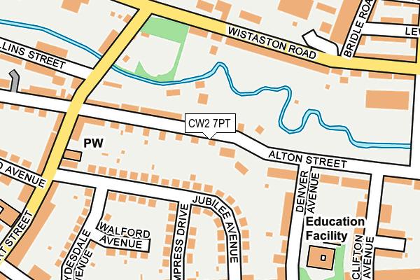 CW2 7PT map - OS OpenMap – Local (Ordnance Survey)