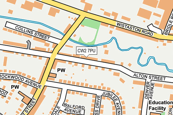 CW2 7PU map - OS OpenMap – Local (Ordnance Survey)