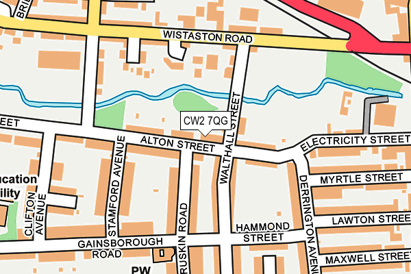 CW2 7QG map - OS OpenMap – Local (Ordnance Survey)