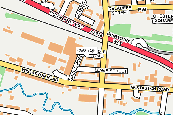 CW2 7QP map - OS OpenMap – Local (Ordnance Survey)