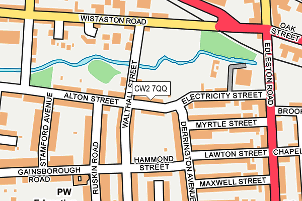 CW2 7QQ map - OS OpenMap – Local (Ordnance Survey)